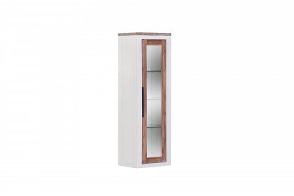 Tampa von GUTMANN - Hängevitrine 6758/76 Akazie/ weiß