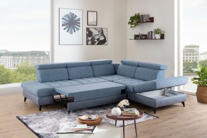 Carolina-C-XC von Poco - Eckcouch rechts eisblau-frost-grey
