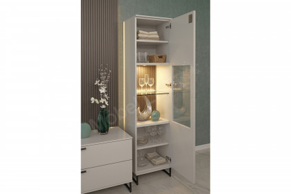 Kara-System von Musterring - Wohnwand in Lack brillantgrau