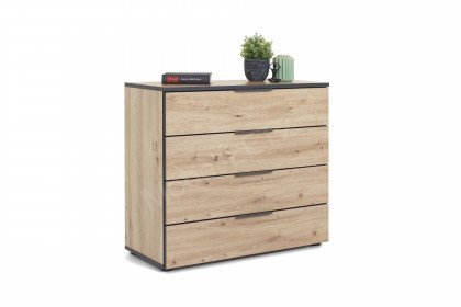 NXTstep von Rudolf - Kommode mit 4 Schubfächern Eiche Artisan Nachbildung