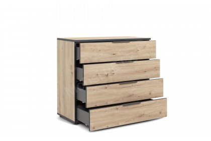 NXTstep von Rudolf - Kommode mit 4 Schubfächern Eiche Artisan Nachbildung