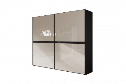 Marcato 2.6 von Nolte - Schwebetürenschrank basalt-Perlaglas