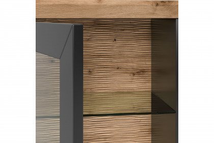 York von set one by Musterring - Highboard in Anthrazit/ Artisan Eiche
