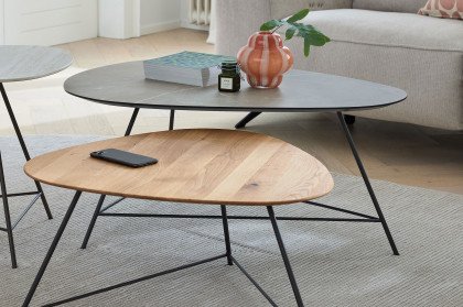 Nara von Musterring - Couchtisch Asteiche natur/ Metall anthrazit