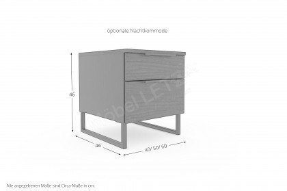 Sonyo2 von Nolte - Bett Catania-Eiche