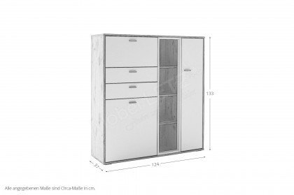 Santerno von MCA - Highboard Viking Oak