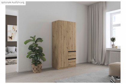 Costa von Rauch Blue - Kleiderschrank schmal grau-metallic
