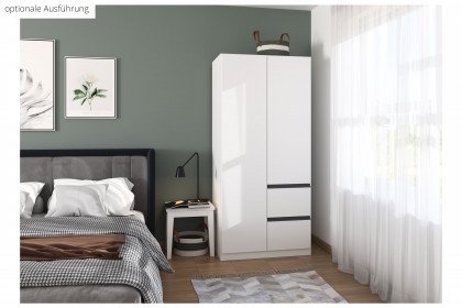 Costa von Rauch Blue - Kleiderschrank schmal grau-metallic