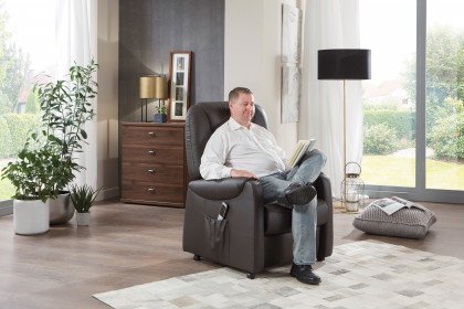 Hendrik-Plus Basic von Polsteria - Relaxsessel moor