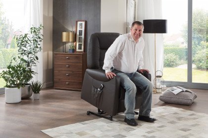 Hendrik-Plus Basic von Polsteria - Relaxsessel moor