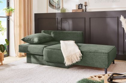 Rex-Sleep von Job - Schlafsofa in Grün mit Bettkasten