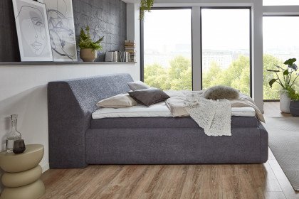 Perla-Dream von Tidur - Boxspringbett Torata dark grey