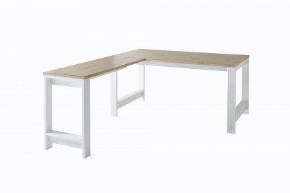 Jasmin von Innostyle - Eckschreibtisch Landhausstil wechselseitig montierbar