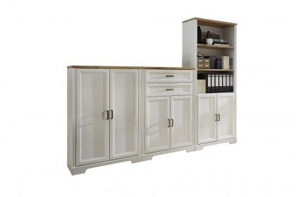 Jasmin von Innostyle - Aktenschrank-Set 3-teilig, Pinie hell
