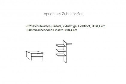 Denver von Wiemann - Kleiderschrank graphit mit Lamellen Eiche bianco