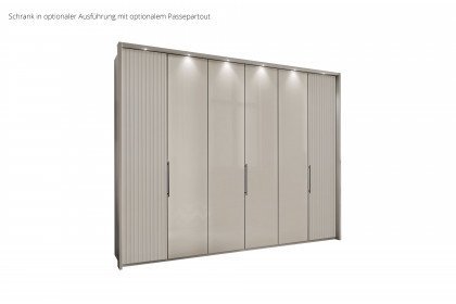 Denver von Wiemann - Kleiderschrank graphit mit Lamellen Eiche bianco