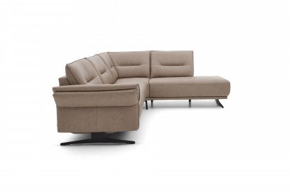 MR 310 von Musterring - Ledercouch Variante rechts taupe