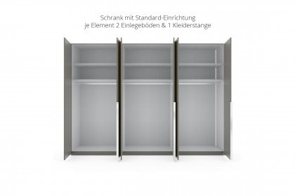 San Diego von Musterring - 2-farbiger Kleiderschrank mit Glasfront