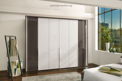San Diego von Musterring - 2-farbiger Kleiderschrank mit Glasfront