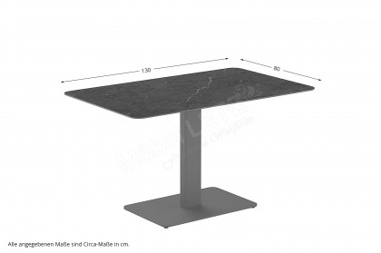 Glarus von SIT Mobilia - Esstisch Dekton Laurent & Stahl schwarz