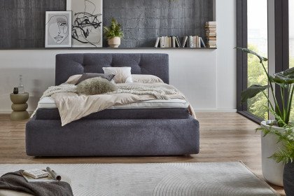 Perla-Dream von Tidur - Boxspringbett Trinidad dark grey
