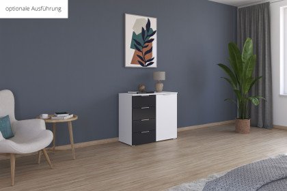 Monza von Rauch Blue - Kombikommode Eiche Artisan - champagner