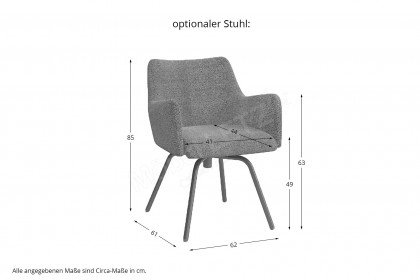 Jura von SIT Mobilia - Esstisch mit schwarzer Stahlsäule