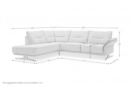 MR 310 von Musterring - Ecksofa Variante links nature