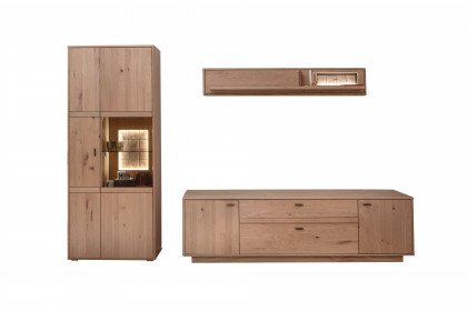 Freeport von MCA - Wohnwand dreiteilig, Ast-/ Balkeneiche