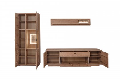 Freeport von MCA - Wohnwand dreiteilig, Ast-/ Balkeneiche