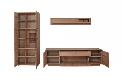 Freeport von MCA - Wohnwand dreiteilig, Ast-/ Balkeneiche