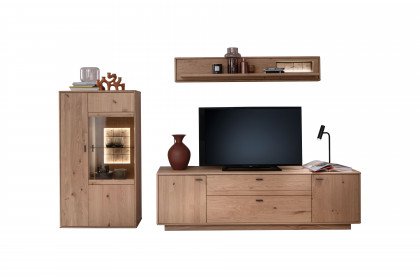 Freeport von MCA - Wohnwand dreiteilig, in Ast-/ Balkeneiche