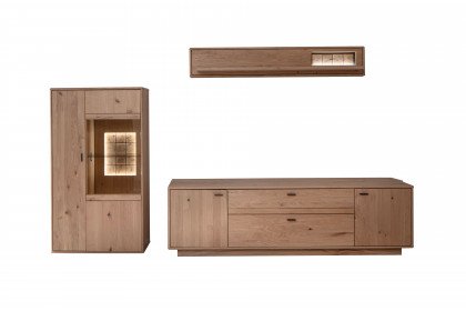 Freeport von MCA - Wohnwand dreiteilig, in Ast-/ Balkeneiche