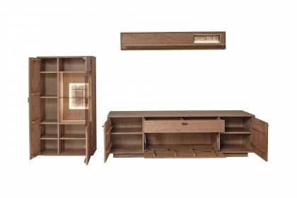 Freeport von MCA - Wohnwand dreiteilig, in Ast-/ Balkeneiche