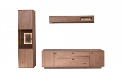 Freeport von MCA - Wohnwand Ast-/ Balkeneiche, dreiteilig