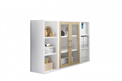 Big Profi Office von Mäusbacher - Sideboard-Kombi mit Glastüren