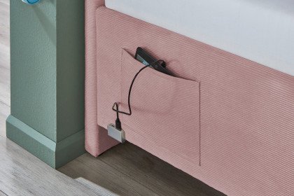 Cool von Meise Möbel - Polsterbett 90 rose