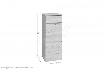 Memphis-Office von Innostyle - schmaler Aktenschrank, Artisan-Eiche