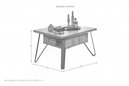XZ1.070F von Stralsunder - Couchtisch Balkenbuche