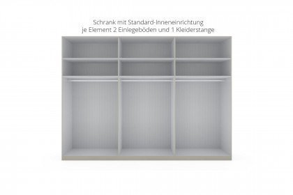 Denver von Wiemann - Schrank mit Passepartout graphit - Eiche bianco