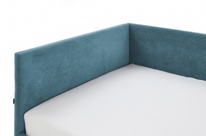 Cool von Meise Möbel - Polsterbett 120 mit Rückwand in Ocean