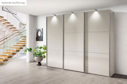 Phoenix von Wiemann - Schrank Front mit 3 Feldern Havanna-Glas
