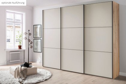 Phoenix von Wiemann - Schrank Front mit 3 Feldern Havanna-Glas