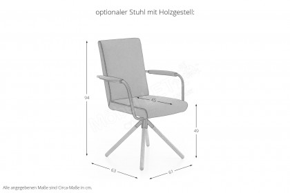 KOINOR 1294 - Stuhl mit Metalldrehkreuz