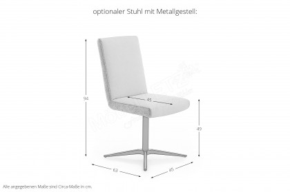 KOINOR 1294 - Armlehnenstuhl schokobraun