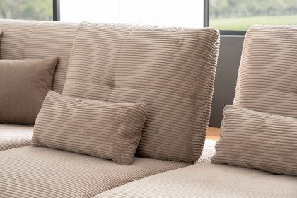 Dover von Poco - Eckcouch links taupe