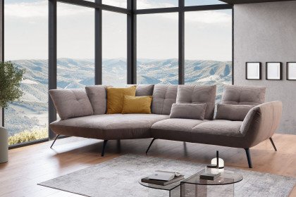 Dover von Poco - Polstersofa links taupe