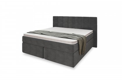 Systembett von Abrilux - Boxspringbett Arosa dunkelgrau