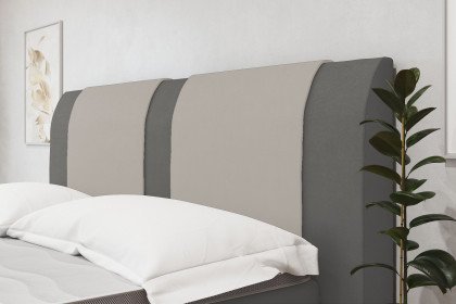 Systembett von Abrilux - Boxspringbett Marion dunkelgrau