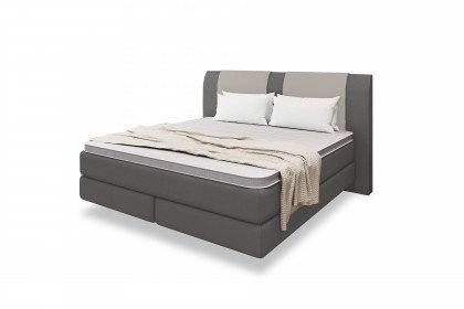 Systembett von Abrilux - Boxspringbett Marion dunkelgrau
